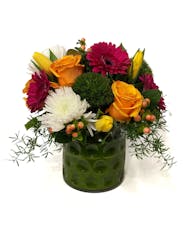Boba Vibes - Vibrant Flowers In a Bubbled Vase