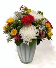 Sun-sational - Charming Flowers In A White Vase