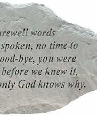 No farewell words....
