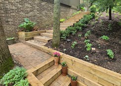 Residential landscaping installation - perennials