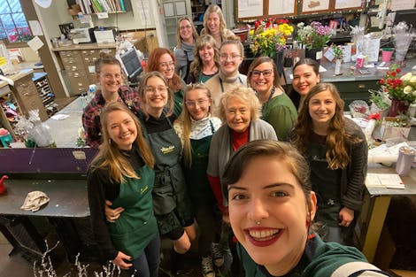 Our entire staff works together to exceed customers' expectations at Christmastime